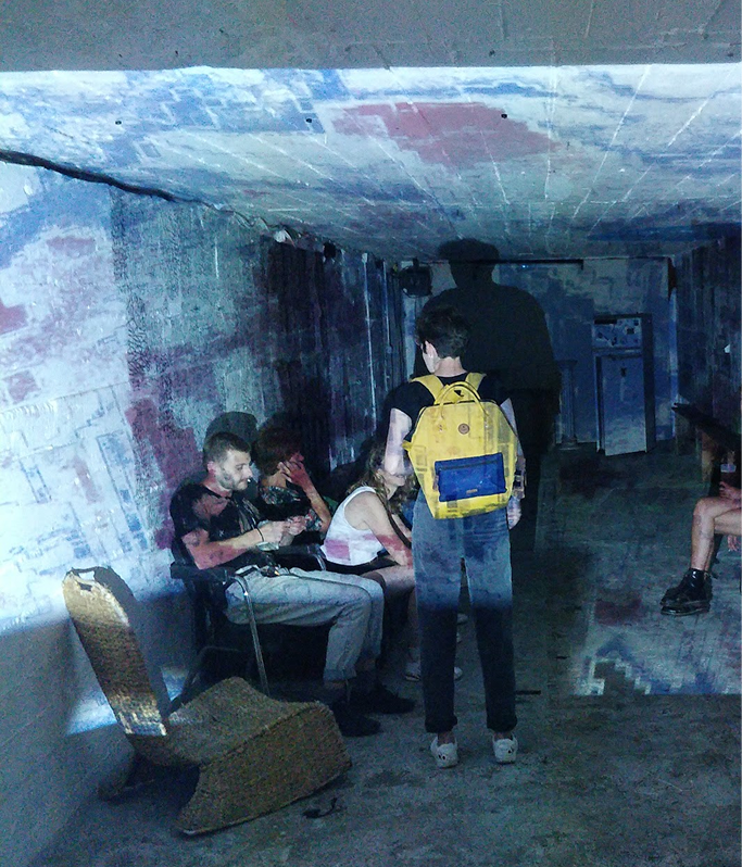 Projection de visuels au Blockhaus DY10